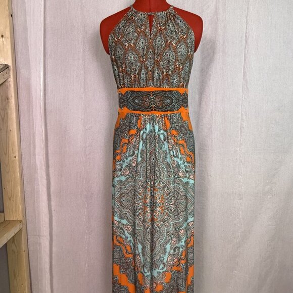 London Times Dresses & Skirts - London Times Dress Womens Size 6 Multicolor Maxi Tank Boho Floral Print E435